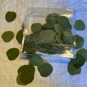 Green plastic leafs